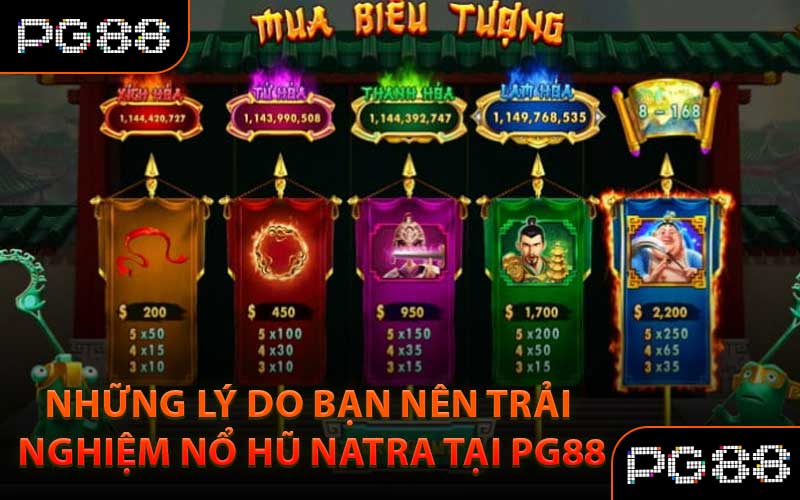 Những lý do bạn nên trải nghiệm Nổ Hũ Natra tại PG88